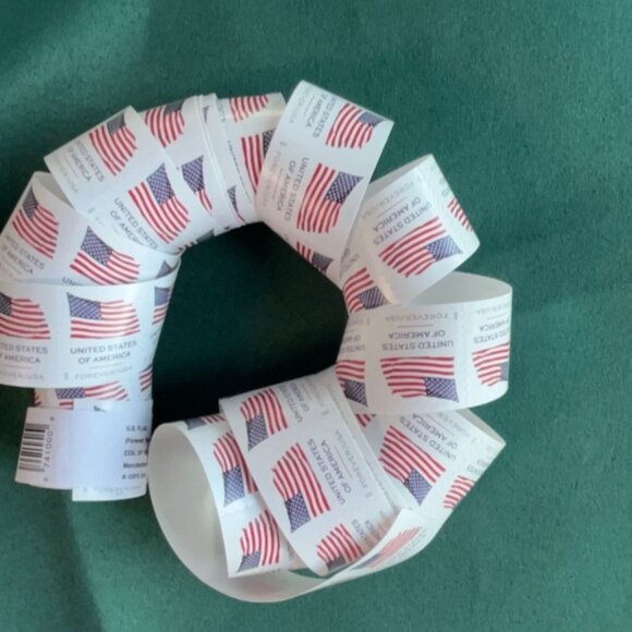 500 usps forever stamps of 2025 Mail U.S.A. Flag Postage - Picture 2 of 2